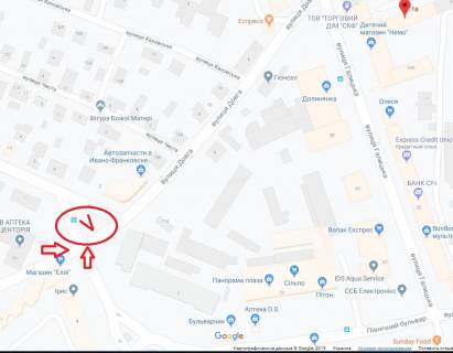 Билборд B в Ивано-Франковске, 3x6  Довга до "Панорами Плаза" (призма) схема